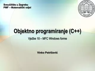 objektno programiranje c
