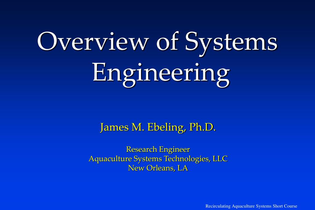 PPT - Overview of Systems Engineering PowerPoint Presentation, free ...