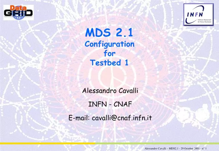 mds 2 1 configuration for testbed 1