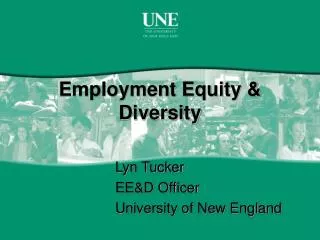Employment Equity &amp; Diversity