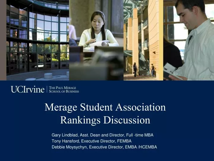 merage student association rankings discussion