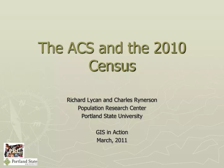 the acs and the 2010 census