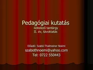 pedag giai kutat s k telez tant rgy ii v t voktat s