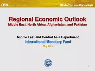 Regional Economic Outlook Middle East, North Africa, Afghanistan, and Pakistan