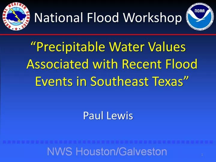 national flood workshop