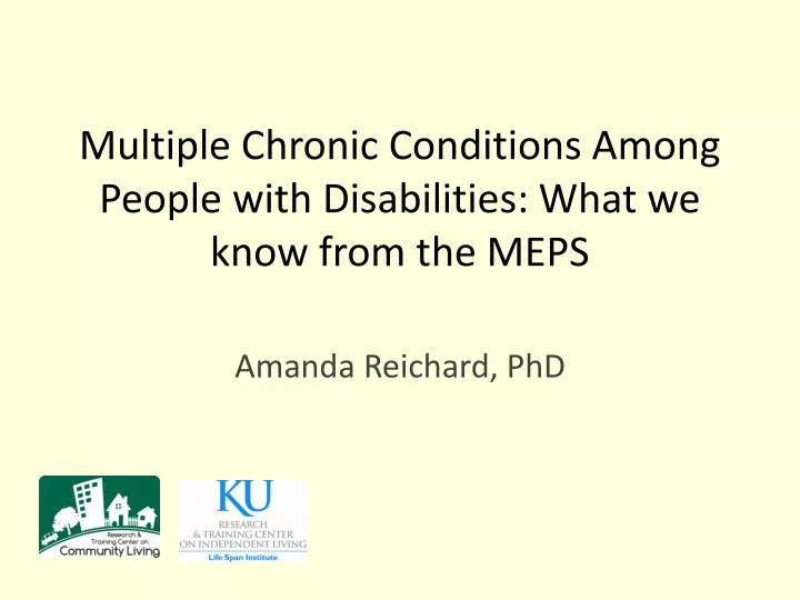 multiple chronic conditions among people with disabilities what we know from the meps