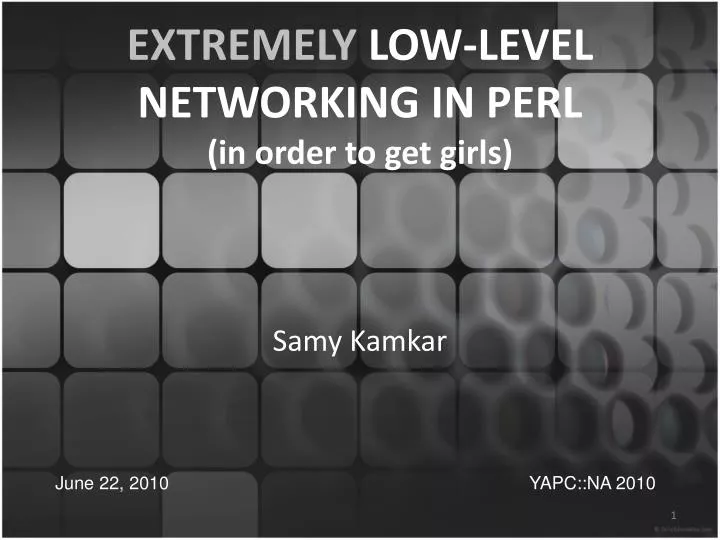 extremely low level networking in perl in order to get girls