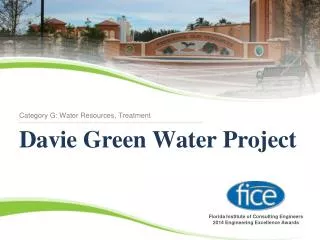 Davie Green Water Project