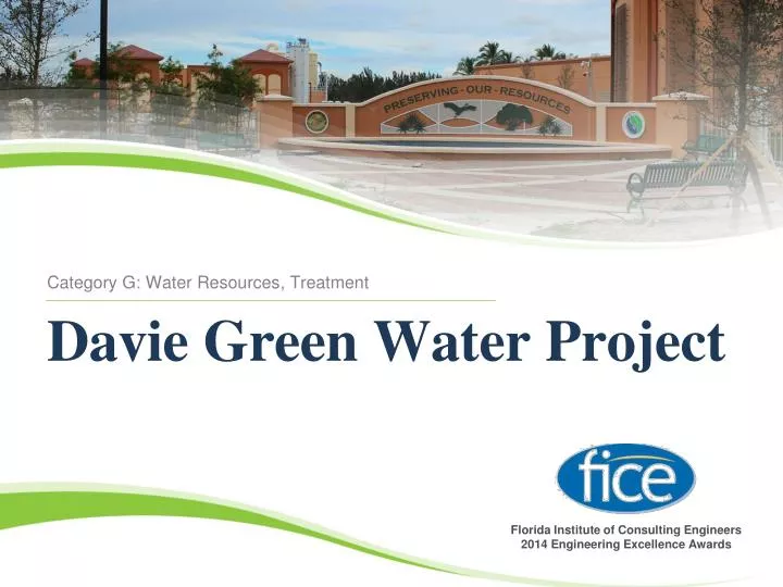 davie green water project