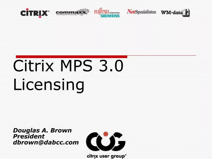 citrix mps 3 0 licensing