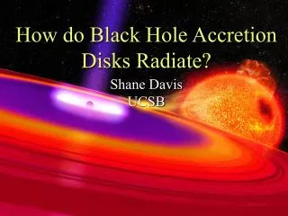How do Black Hole Accretion Disks Radiate?