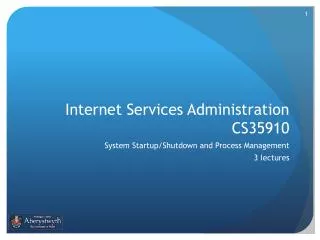 Internet Services Administration CS35910