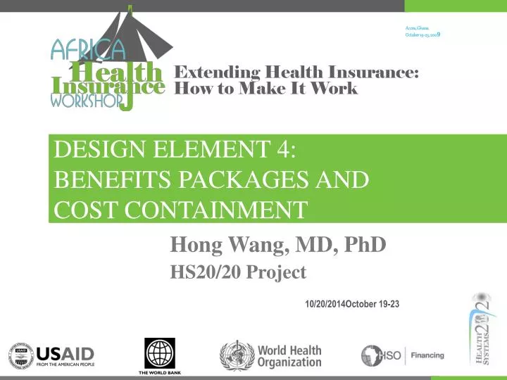 design element 4 benefits packages and cost containment