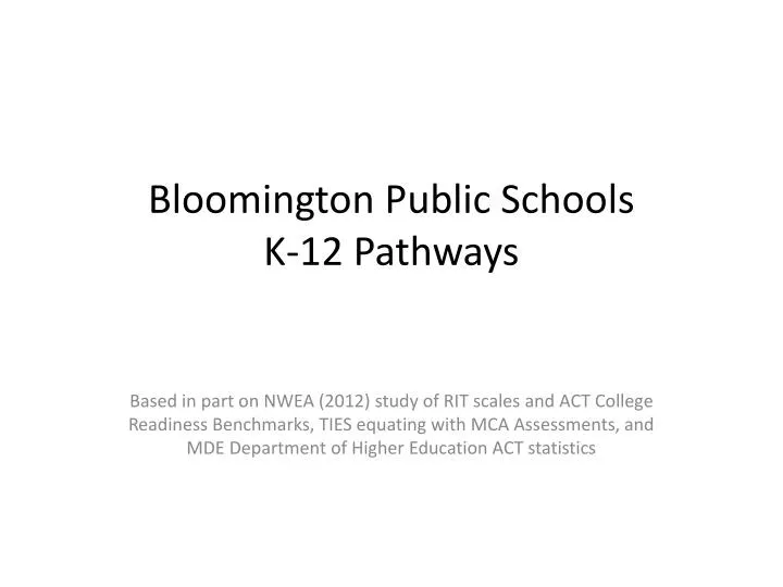 bloomington public schools k 12 pathways