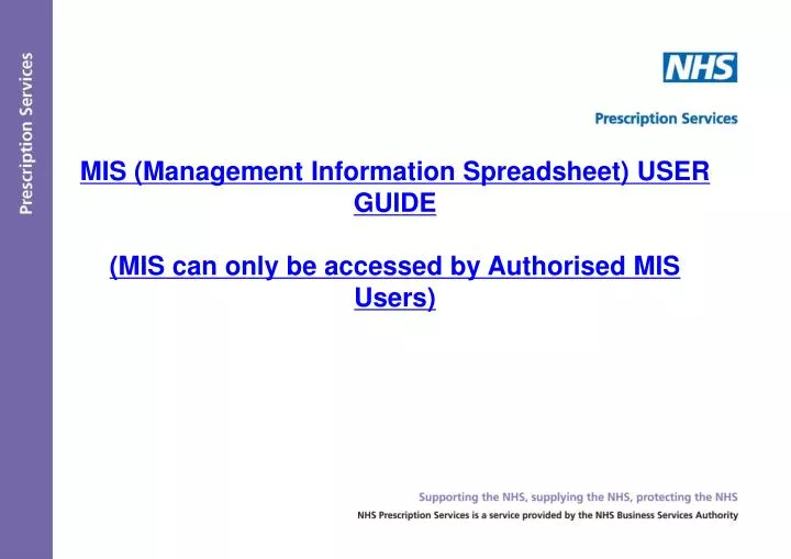 mis management information spreadsheet user guide mis can only be accessed by authorised mis users