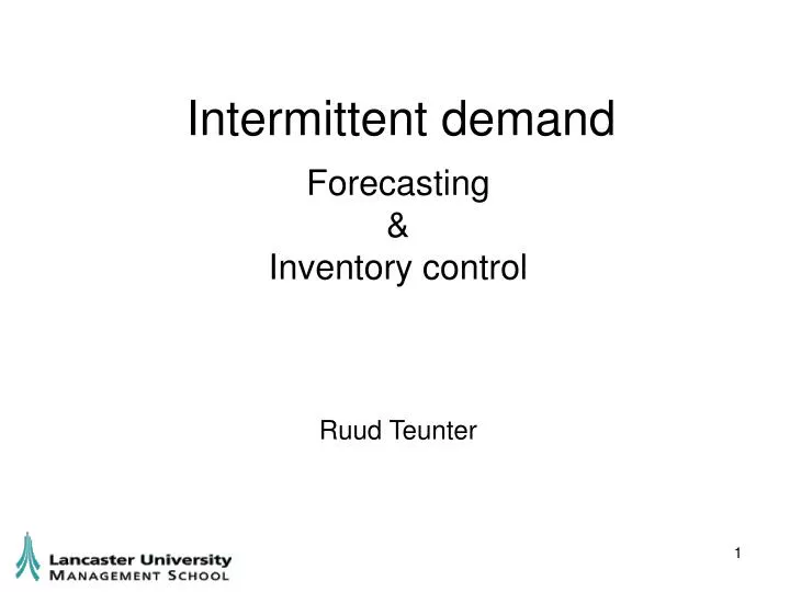 intermittent demand