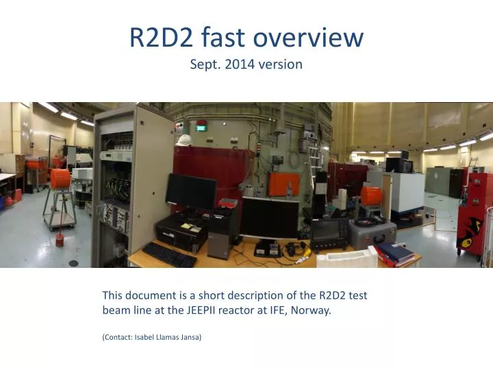 r2d2 fast overview sept 2014 version