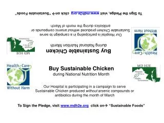Buy Sustainable Chicken during National Nutrition Month