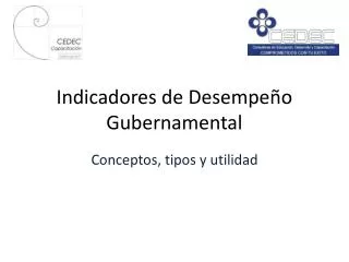 indicadores de desempe o gubernamental