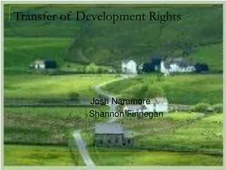 Transfer of Development Rights