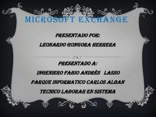 microsoft exchange
