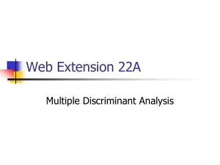 Web Extension 22A
