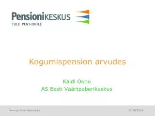 kogumispension arvudes