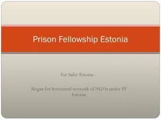 Prison Fellowship Estonia