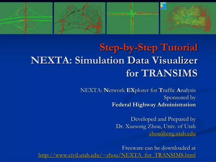 step by step tutorial nexta simulation data visualizer for transims