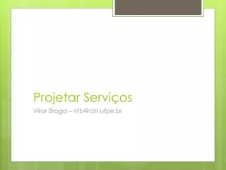 projetar servi os