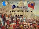 LA INDEPENDENCIA DE CHILE - slide 1
