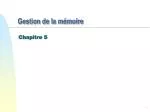 Gestion de la mémoire - slide 1