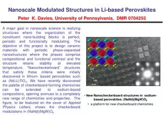 New Nanocheckerboard structures in sodium-based perovskites: (NaNd)(MgW)O 6