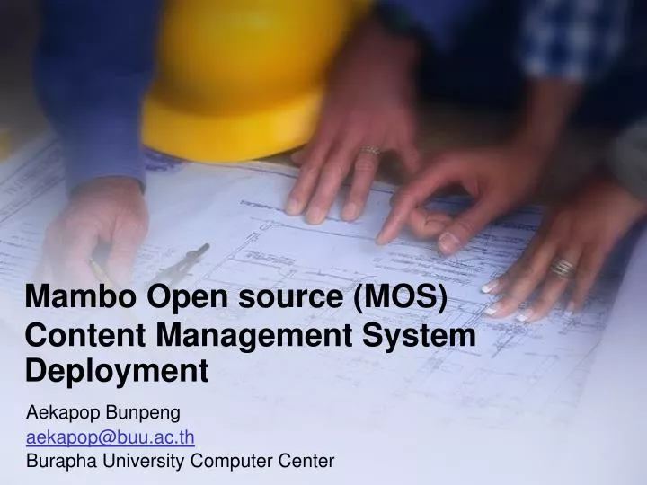 mambo open source mos content management system deployment