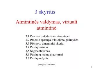 atmintin s valdymas virtuali atmintin