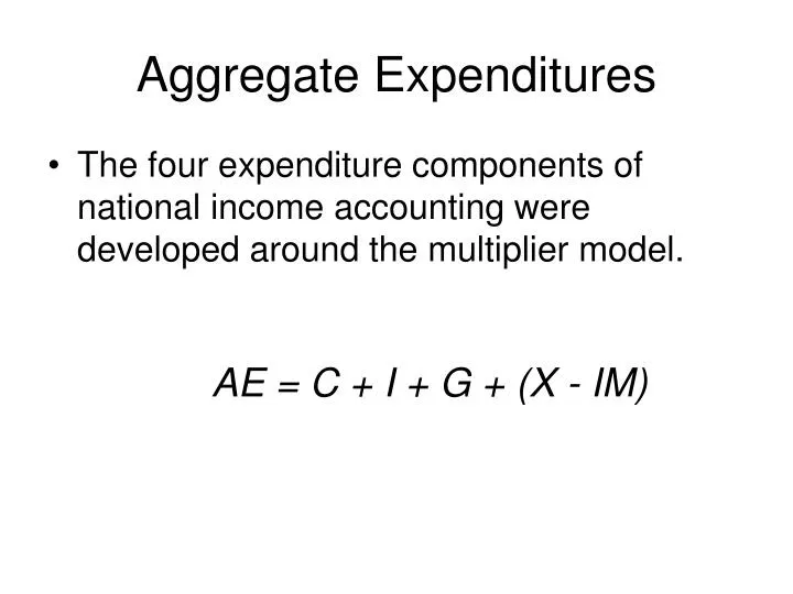 aggregate expenditures