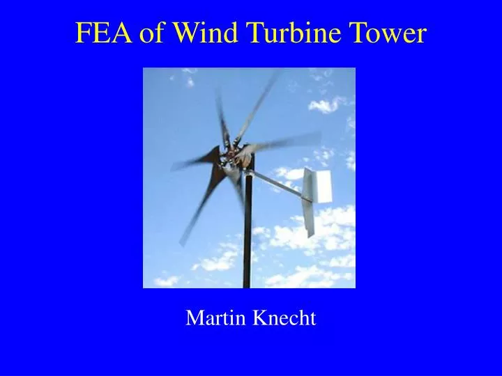 fea of wind turbine tower