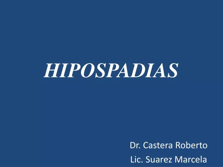 hipospadias