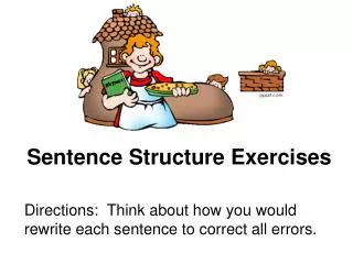 Sentence Structure Exercises