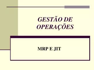 gest o de opera es