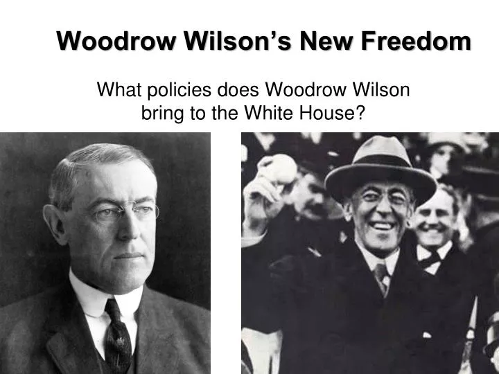 woodrow wilson s new freedom