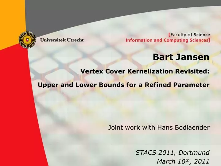 bart jansen vertex cover kernelization revisited upper and lower bounds for a refined parameter