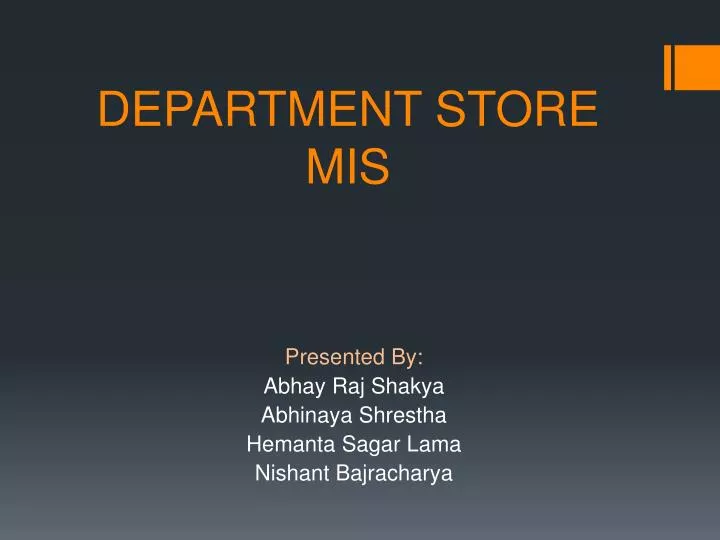 department store mis