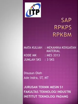 sap rpkps rpkbm