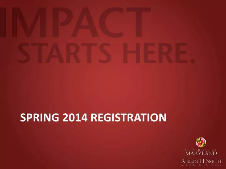 spring 2014 registration