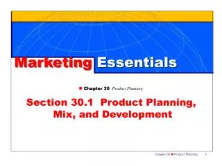 Marketing Essentials