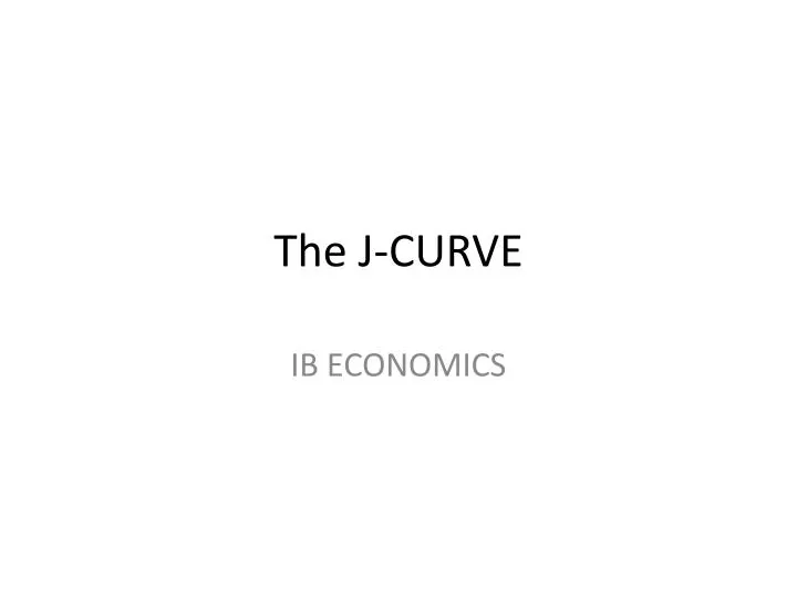 the j curve