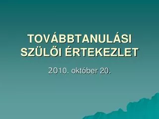 tov bbtanul si sz l i rtekezlet