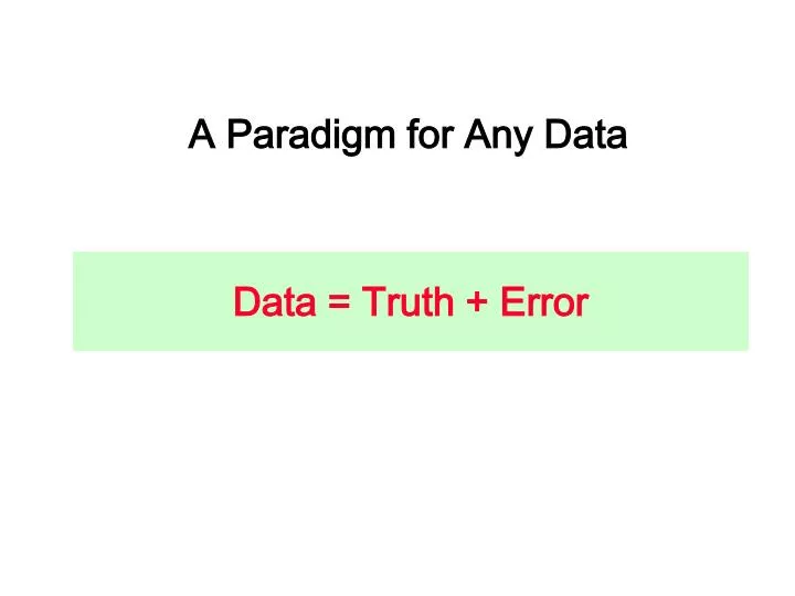 data truth error