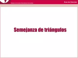 semejanza de tri ngulos